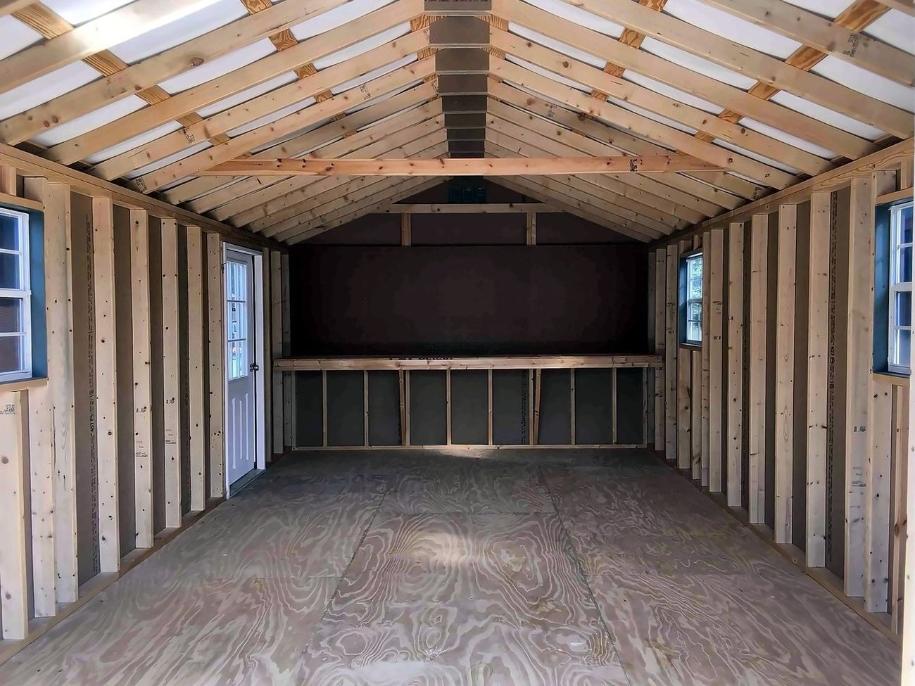 Interior framing with loft