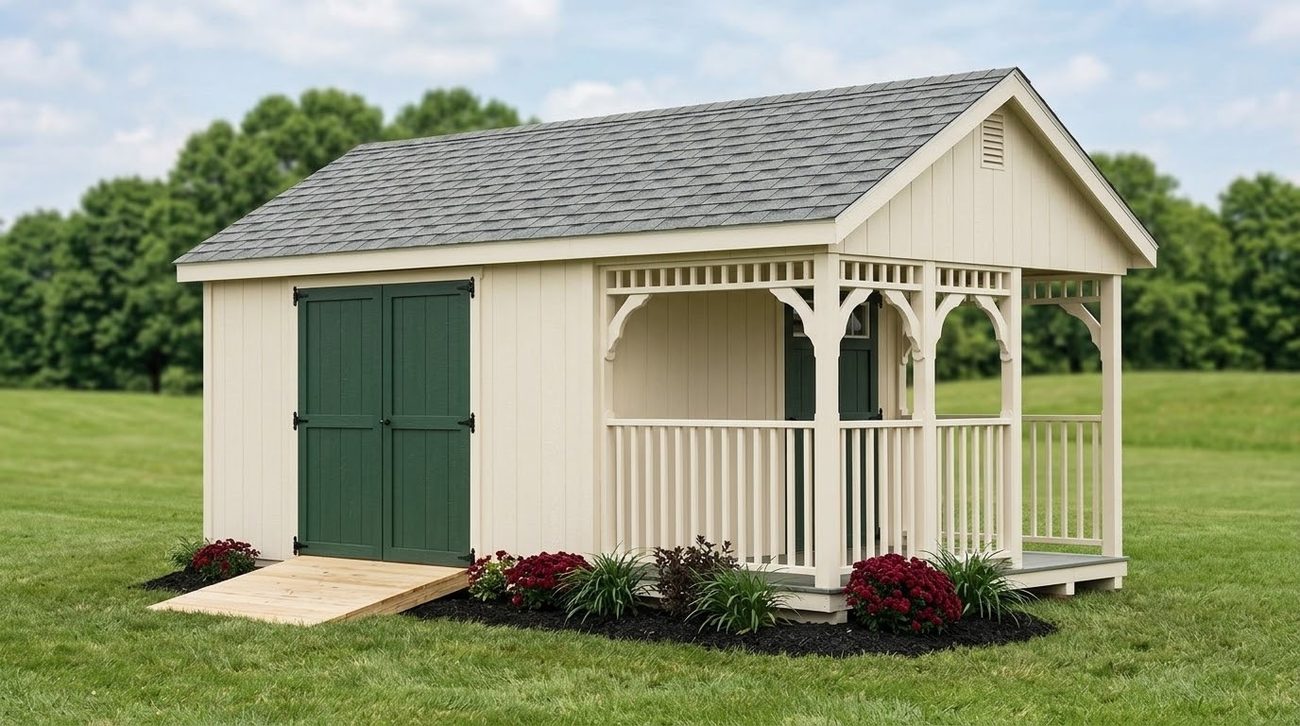 LP SmartSide cottage with porch