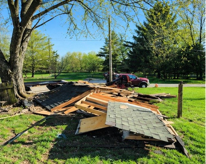 Old shed taken down
