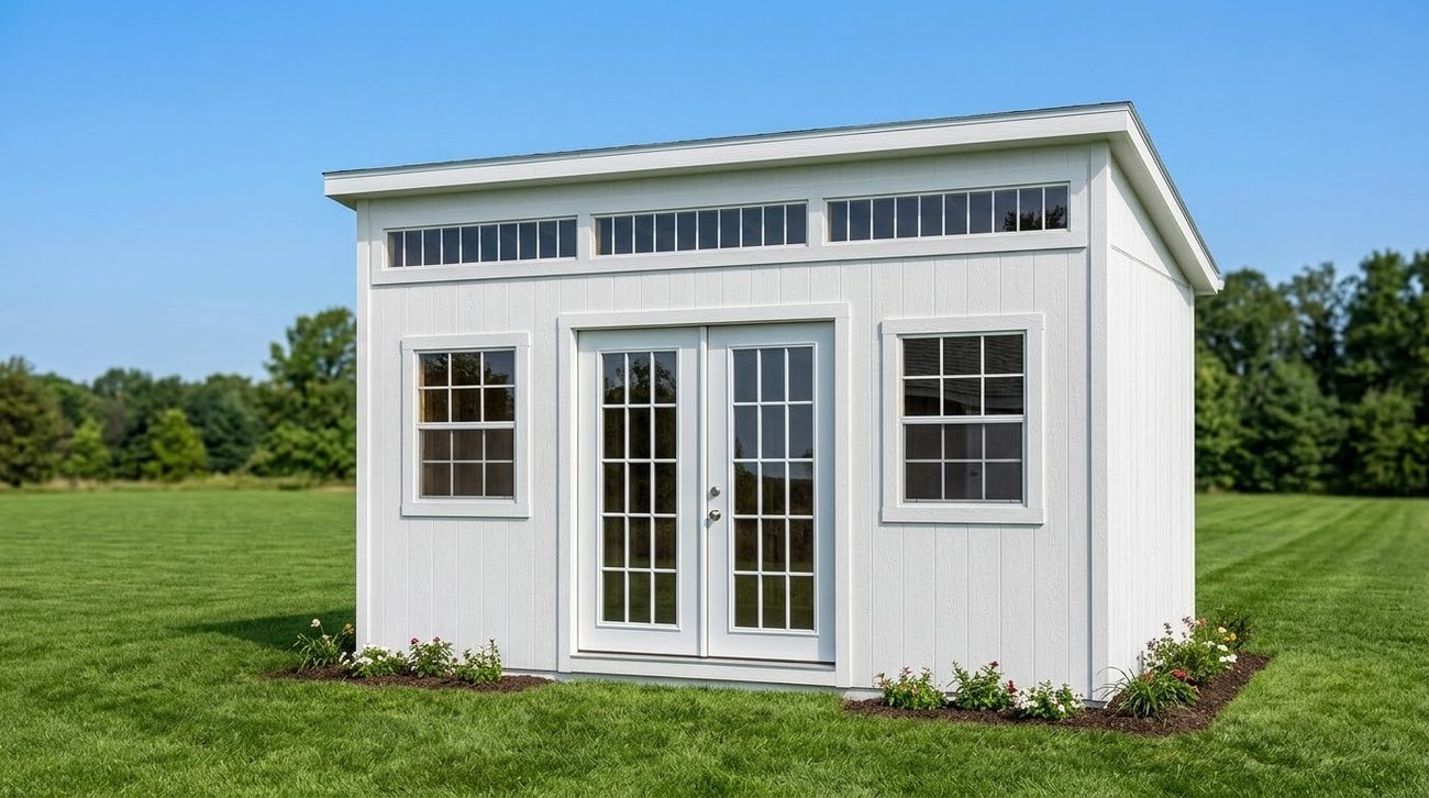 White LP SmartSide Modern Studio